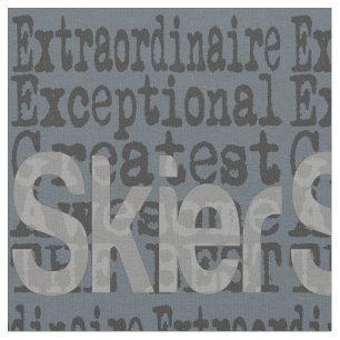 Skier Extraordinaire Fabric