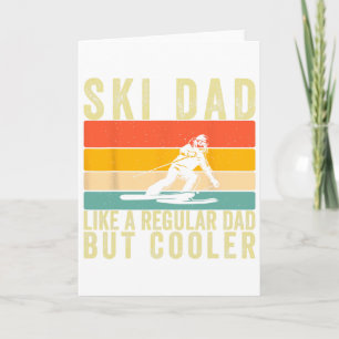 Skier Father Skiing Design Father Day For Ski Dad  Card