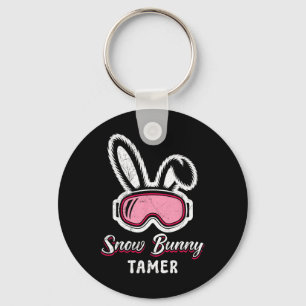 Skier Funny Snow Bunny Tamer Funny Apres-ski Instr Key Ring