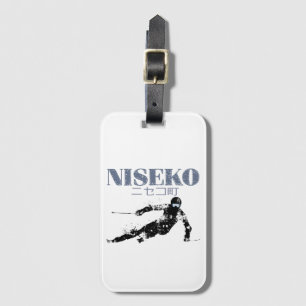 Skier, NISEKO Ski Luggage Tag
