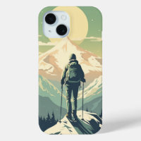 Skier On Top Of The Mountain