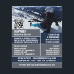 Skier Portrait, Ski/Snowboarding Lessons/Classes Flyer<br><div class="desc">Skier Portrait,  Ski/Snowboarding Lessons/Classes Advertising Flyers By The Business Card Store.</div>