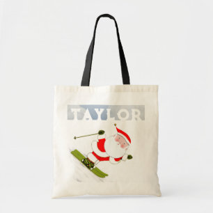 Skier Ski Holiday Gift Tote Bag