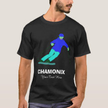 Skier Snow Skiing Ski Racing Custom Chamonix  