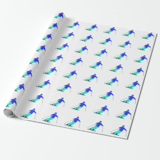 Skier Snow Skiing Wrapping Paper