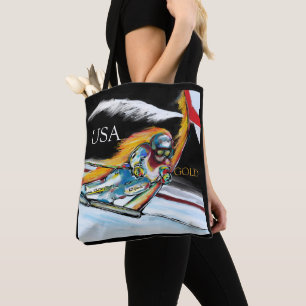 SKIER TOTE BAG