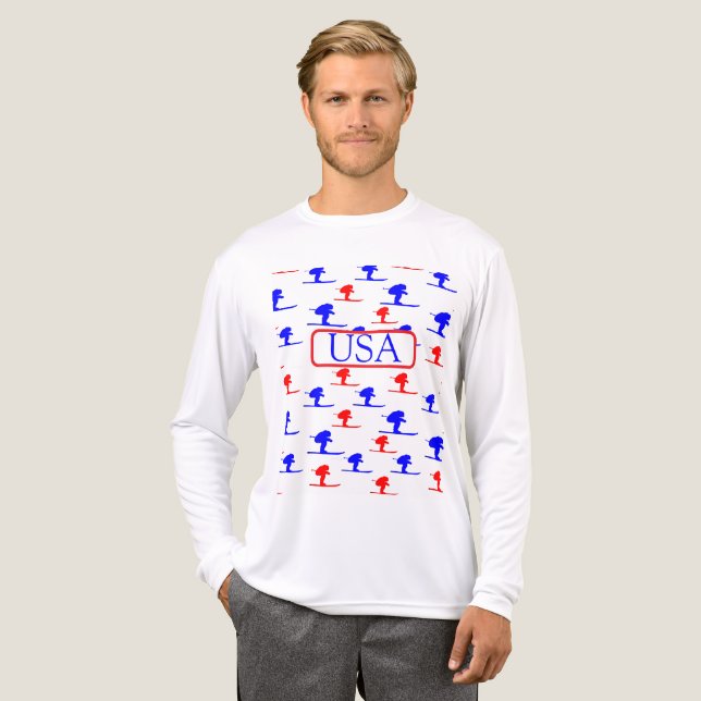 SKIER Tri-Blend SHIRT (Front Full)