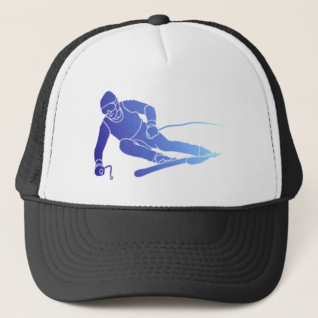 skier trucker hat (Front)