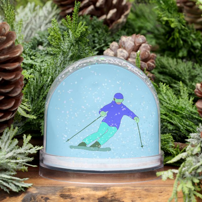 Skier Winter Skiing  Snowglobe (Winter)