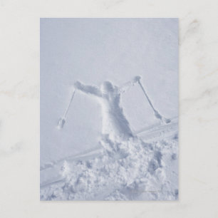 Skiers 2 postcard