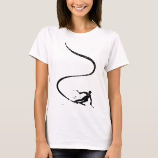 Skiers Downhill Mountains Ski Sport Ski Skiing Gif T-Shirt