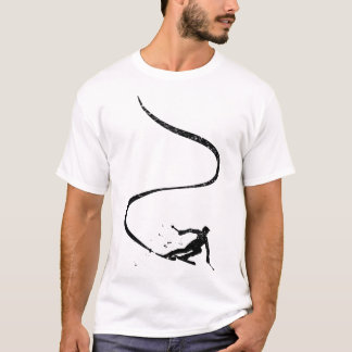 Skiers Downhill Mountains Ski Sport Ski Skiing Gif T-Shirt