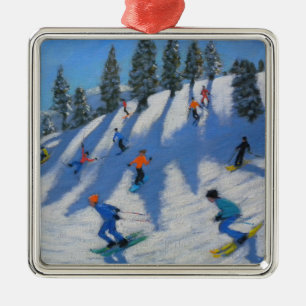 Skiers Lofer 2010 Metal Tree Decoration
