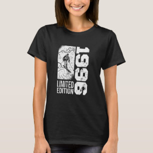 Skiers Skier Vintage born 1996 Birthday Skiing Ski T-Shirt