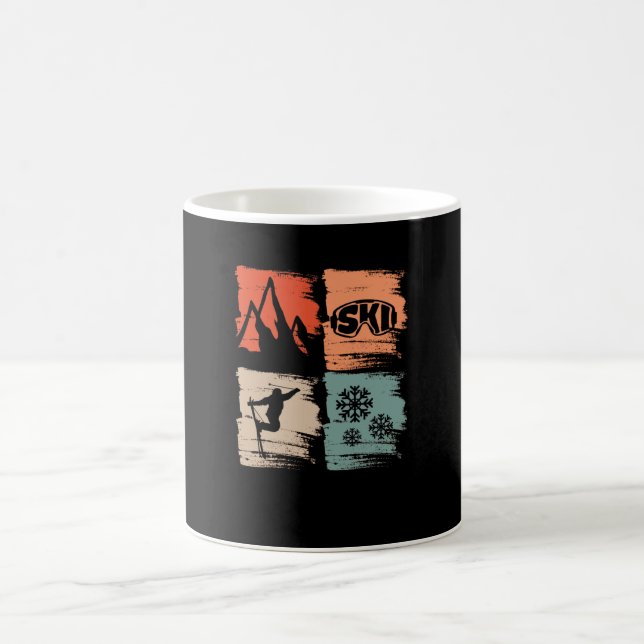 Skiers Skiing Winter Sports Coffee Mug (Center)