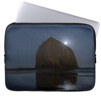 Skies Above Haystack Rock | Cannon Beach, Oregon Laptop Sleeve