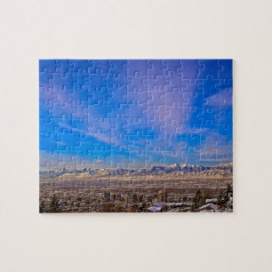 Skies Over Salt Lake City, Utah - 8x10 - 110 pc Jigsaw Puzzle