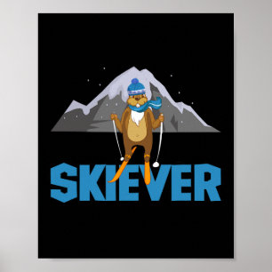 Skiever Cross Country Skiing Winter Sports Biathlo Poster