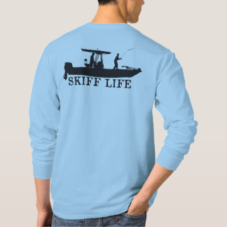 Skiff Life T-Top Boat Fishing - Centre Console  T-Shirt