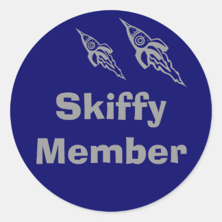 Skiffy       Member, U, U Classic Round Sticker