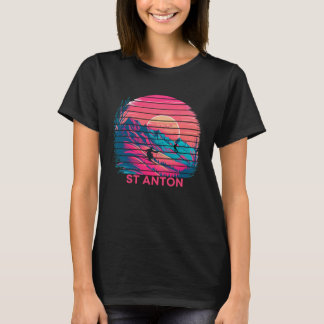 Skiing and Apres Ski Winter Sports St Anton Austr T-Shirt