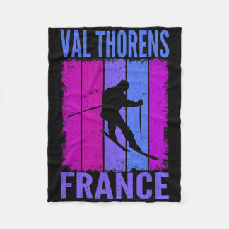 Skiing And Apres Ski - Winter Sports Val Thorens Fleece Blanket