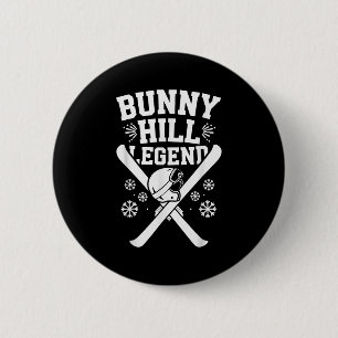 Skiing And Snowboarding Beginner Winter Sports Ent 6 Cm Round Badge