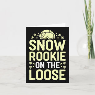Skiing And Snowboarding Beginner Winter Sports Ent Card