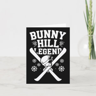 Skiing And Snowboarding Beginner Winter Sports Ent Card