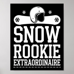 Skiing And Snowboarding Beginner Winter Sports Ent Poster