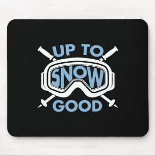 Skiing Art For Men Women Kids Winter Sport Ski Lov Mouse Pad
