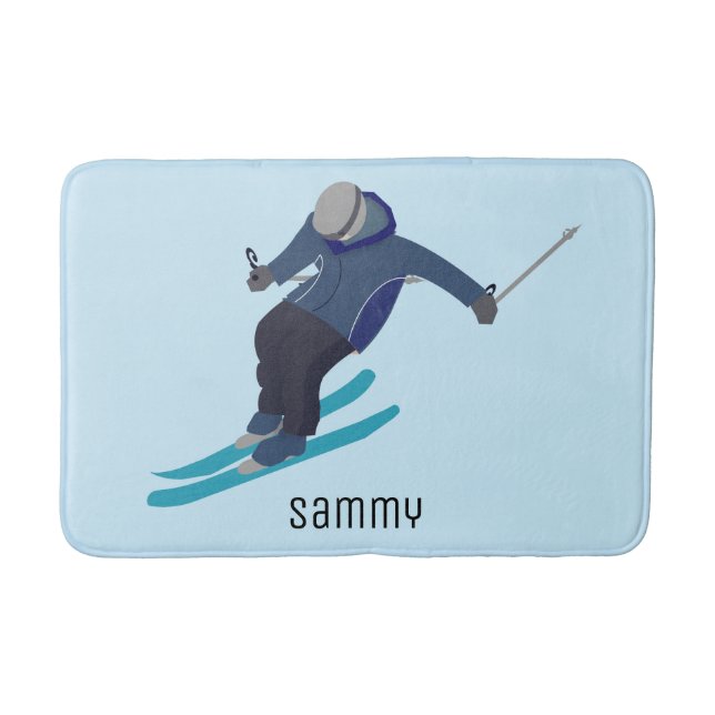 Skiing Bath Mat (Front)