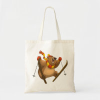 Skiing Bear Bag
