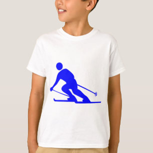 Skiing - Blue T-Shirt
