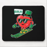 Skiing bruh valentine heart patrick shamrock irish mouse pad<br><div class="desc">Skiing bruh valentine heart patrick shamrock irish carnival  | Mousepad .A balanced aesthetic suitable for daily use. This product showcases a refined visual style. A modern aesthetic designed for versatility.</div>
