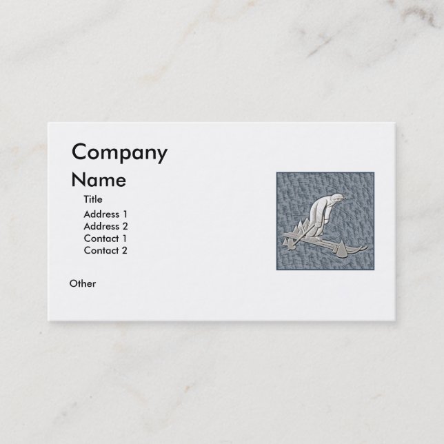 Skiing Business Card (Front)