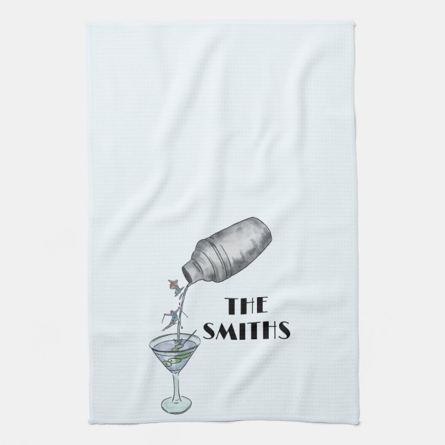 Skiing cabin  tea towel (Vertical)