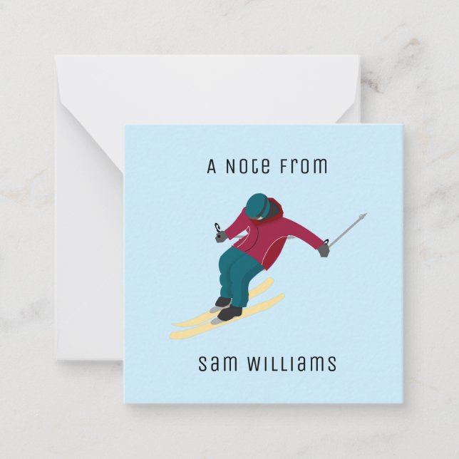 Skiing Card (Front)