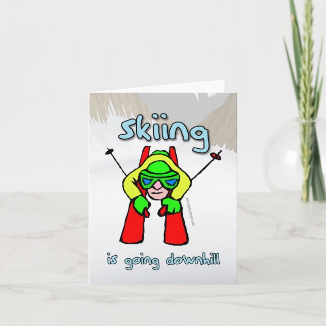 Skiing Card (Front)
