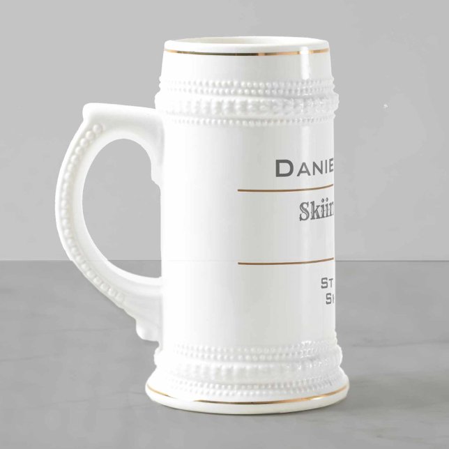 Skiing Champion Award Beer Stein (Creator Uploaded)