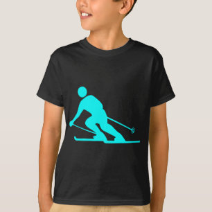 Skiing - Cyan T-Shirt
