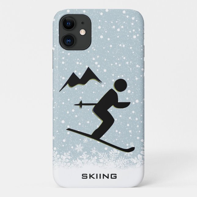 Skiing Design Smartphone Case (Back)