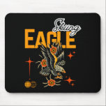 Skiing eagle oriental flower mountain wildlife mouse pad<br><div class="desc">Skiing eagle oriental flower mountain wildlife winter  | Mousepad .A refined look created for daily use. A modern look with minimal visual elements. A minimal aesthetic built for consistency. A simple style that fits many preferences.</div>