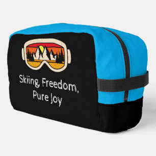 Skiing Freedom, Pure Joy Mountain Sunrise Edition Dopp Kit