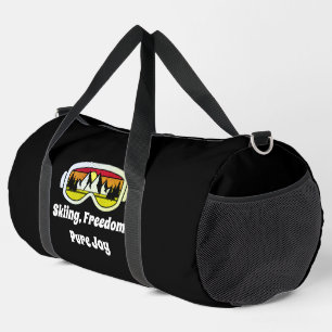 Skiing Freedom, Pure Joy Mountain Sunrise Edition Duffle Bag