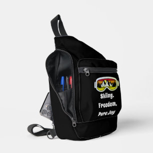 Skiing Freedom, Pure Joy Mountain Sunrise Edition Sling Bag