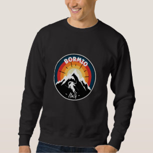 Skiing In Bormio Italy Vintage Sweatshirt