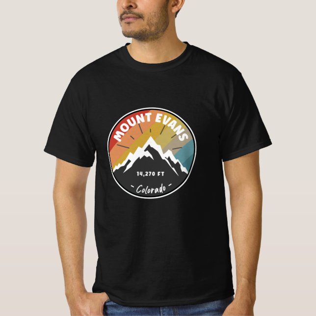 Skiing In Mount Evans - Colorado T-Shirt (Front)