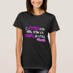 Skiing In Style' The 92 Percent Black Women Girls  T-Shirt