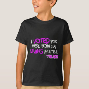 Skiing In Style The 92 Percent Black Women Girls T T-Shirt